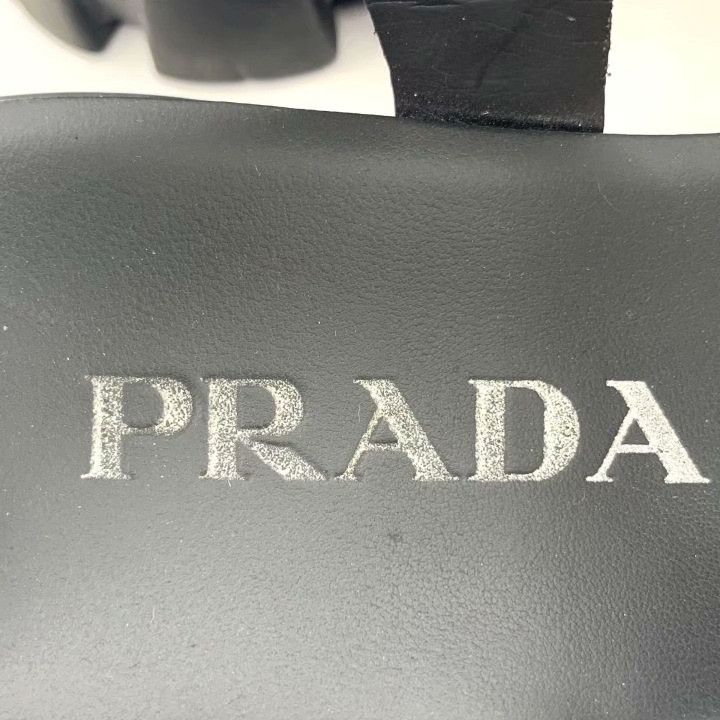 Prada Prada Monolith Black Platform Slingback Sandals Size US 7 / IT 37 - 8 Thumbnail