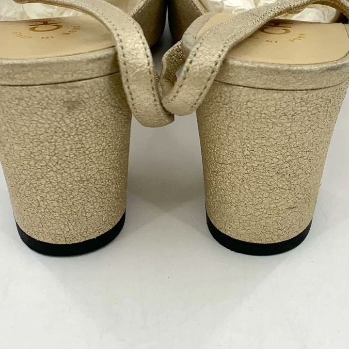Chanel Chanel Slingback Block Heel Shoes Size US 4.5 / IT 34.5 - 9 Thumbnail