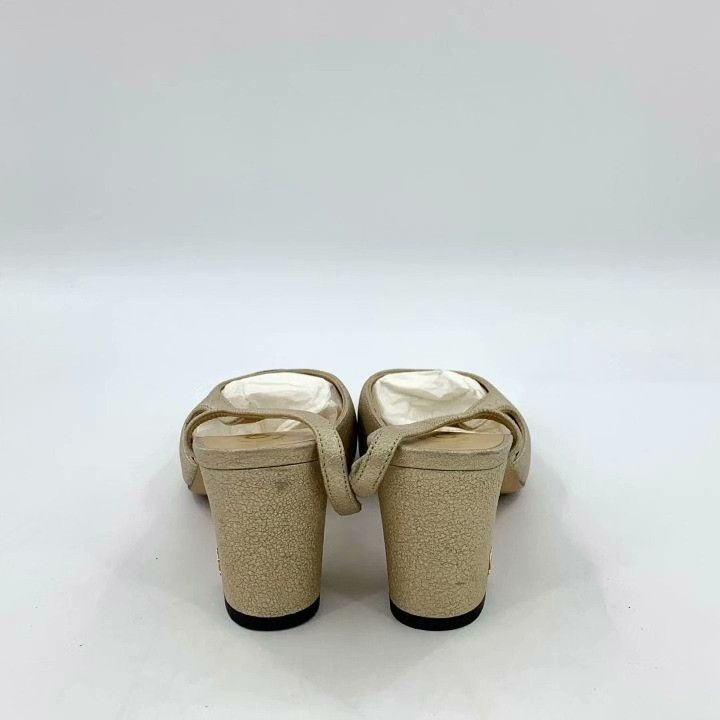 Chanel Chanel Slingback Block Heel Shoes Size US 4.5 / IT 34.5 - 4 Thumbnail