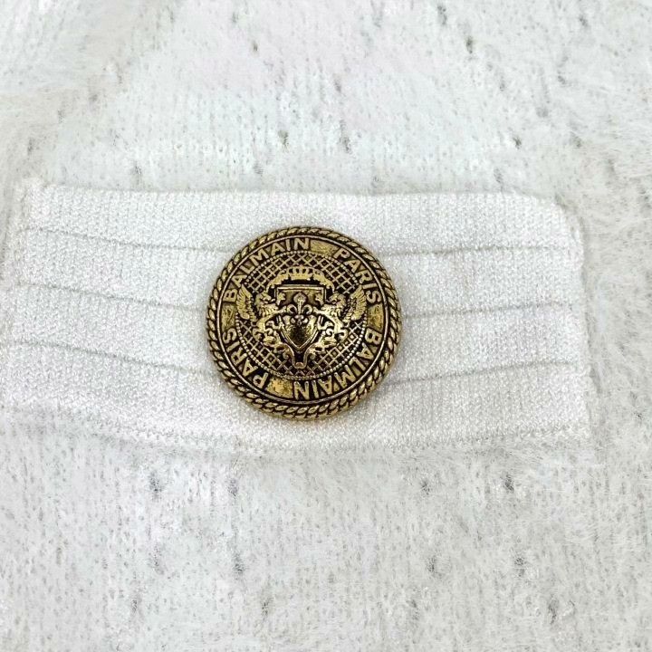 Balmain Balmain White Diamond Knit Skirt Size 38" / US 16 / IT 52 - 5 Thumbnail