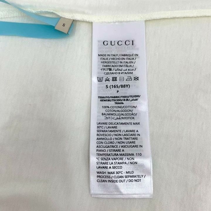 Gucci Gucci White Rabbit Print Cotton T-shirt Size S / US 4 / IT 40 - 7 Thumbnail