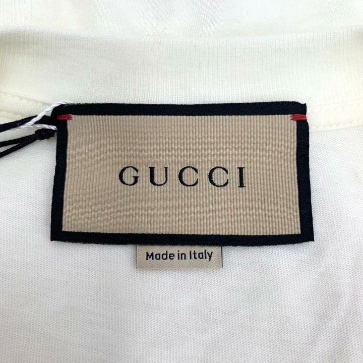 Gucci Gucci White Rabbit Print Cotton T-shirt Size S / US 4 / IT 40 - 5 Thumbnail