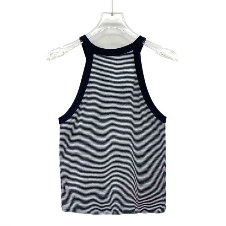 Celine Celine Colorblock Stripe Triomphe Embroidery Knit Vest Size S / US 4 / IT 40 - 2 Thumbnail