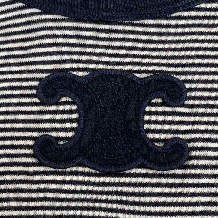 Celine Celine Colorblock Stripe Triomphe Embroidery Knit Vest Size S / US 4 / IT 40 - 5 Thumbnail