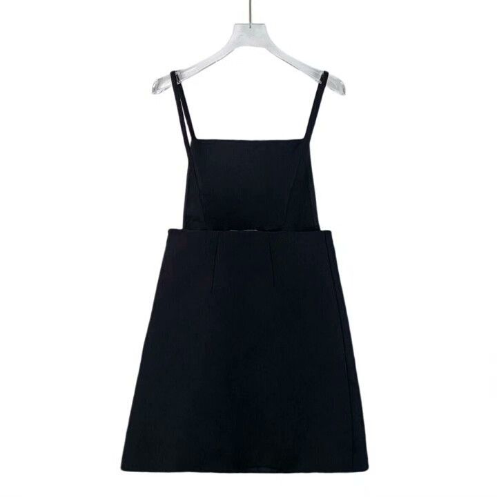Prada Prada Black Wool Sling Dress Size XS / US 0-2 / IT 36-38 - 2 Thumbnail