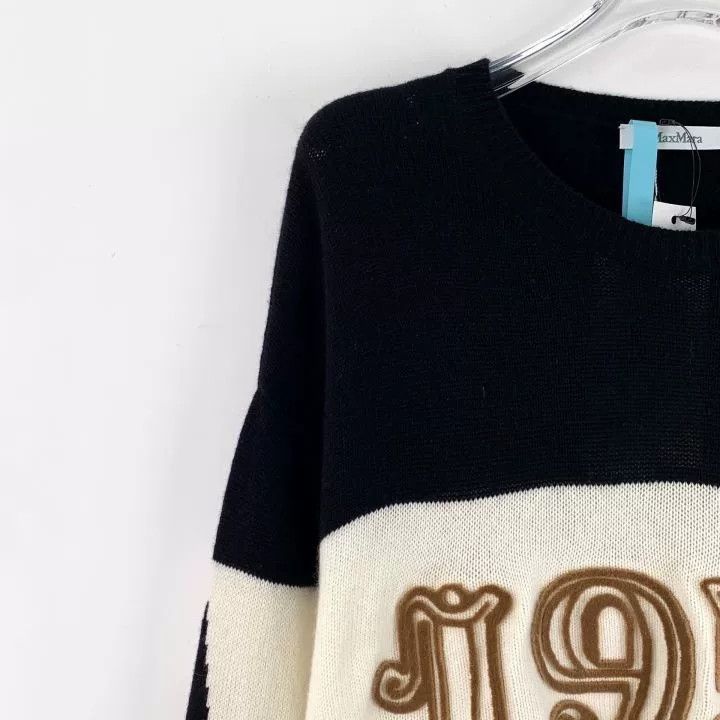 Max Mara MaxMara Color-Block Stripe Intarsia Sweater Size M / US 6-8 / IT 42-44 - 3 Thumbnail
