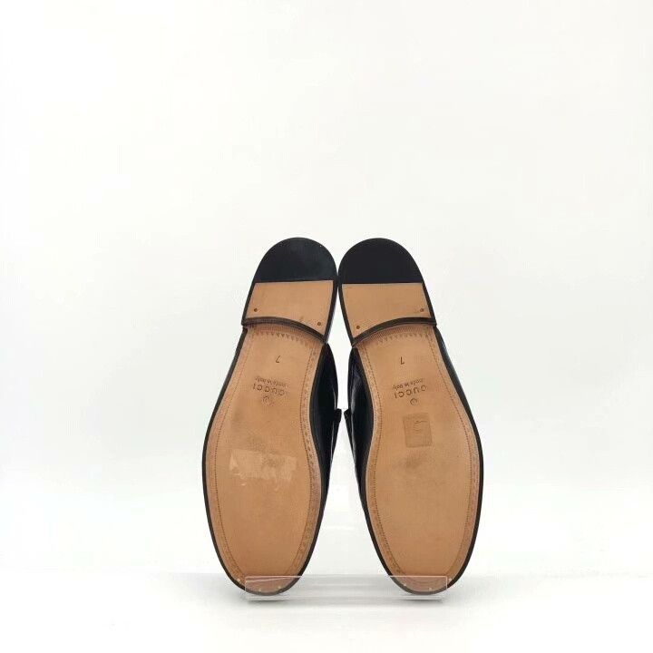 Gucci Gucci Leather Horsebit Round-Toe Slides Size US 6 / IT 36 - 5 Thumbnail