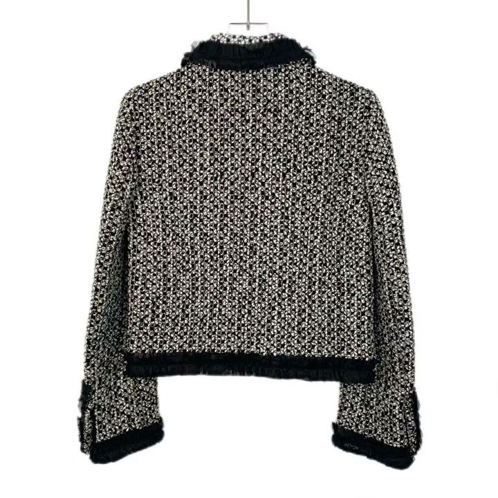 Gucci Gucci Black Puppy Embroidered Tweed Jacket Size XS / US 0-2 / IT 36-38 - 2 Thumbnail