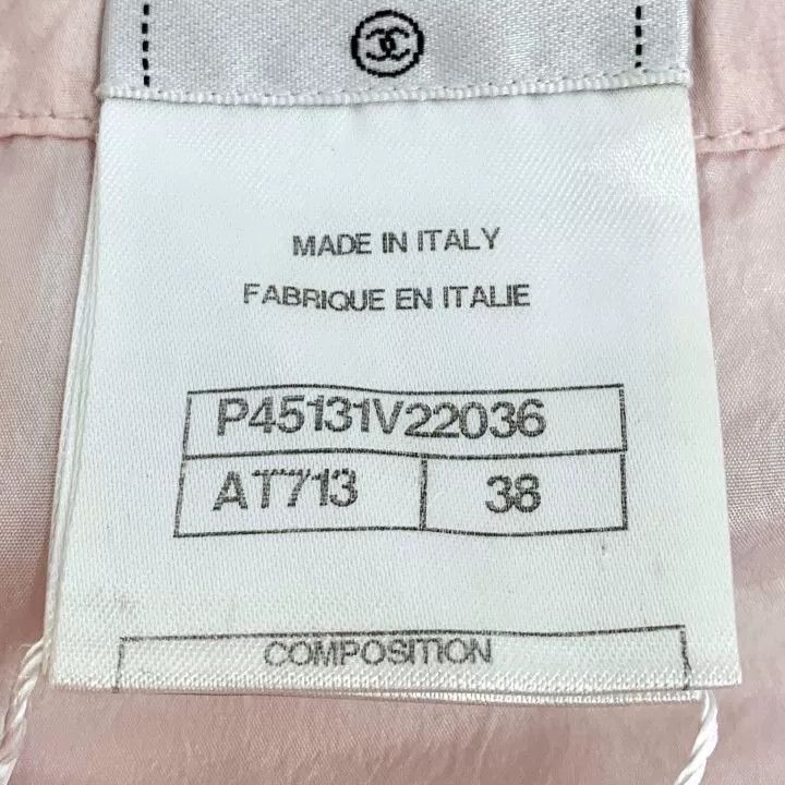 Chanel Chanel Pink Silk Ruffle Sleeveless Blouse Size S / US 4 / IT 40 - 8 Thumbnail
