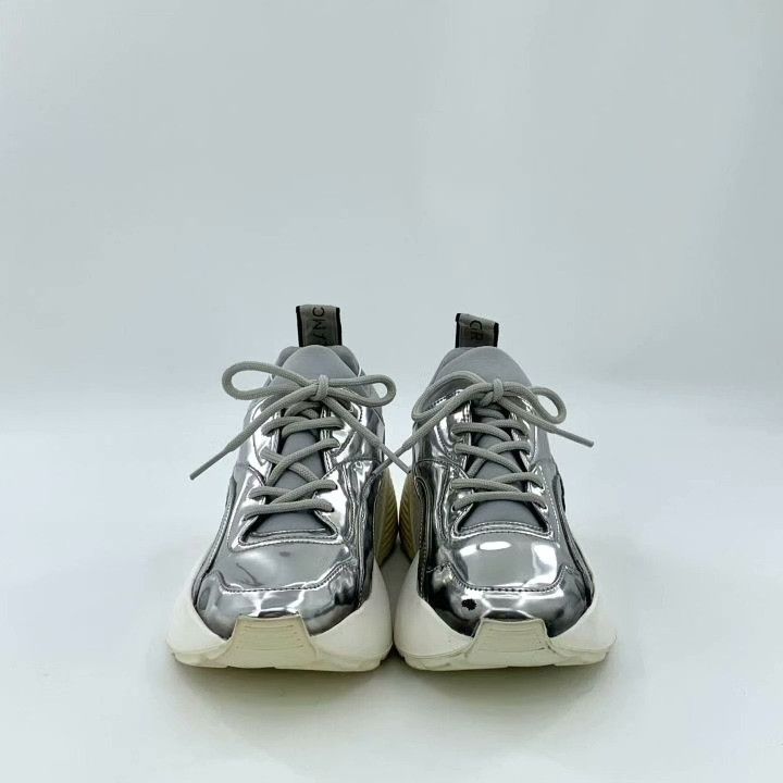 Stella McCartney Stella McCartney Silver Platform Sneakers Size US 5 / IT 35 - 3 Thumbnail