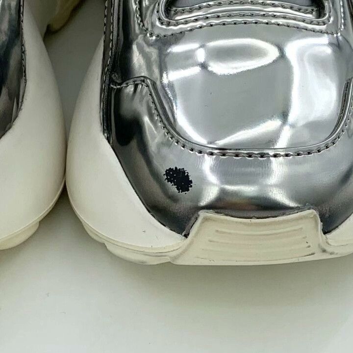 Stella McCartney Stella McCartney Silver Platform Sneakers Size US 5 / IT 35 - 8 Thumbnail