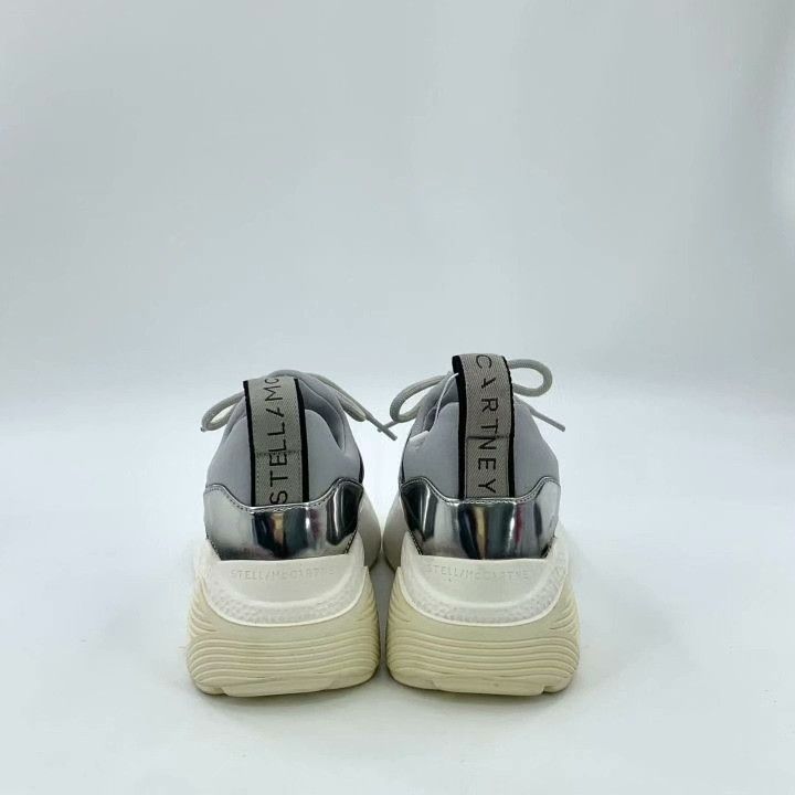Stella McCartney Stella McCartney Silver Platform Sneakers Size US 5 / IT 35 - 4 Thumbnail