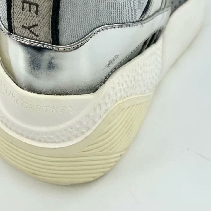 Stella McCartney Stella McCartney Silver Platform Sneakers Size US 5 / IT 35 - 9 Thumbnail