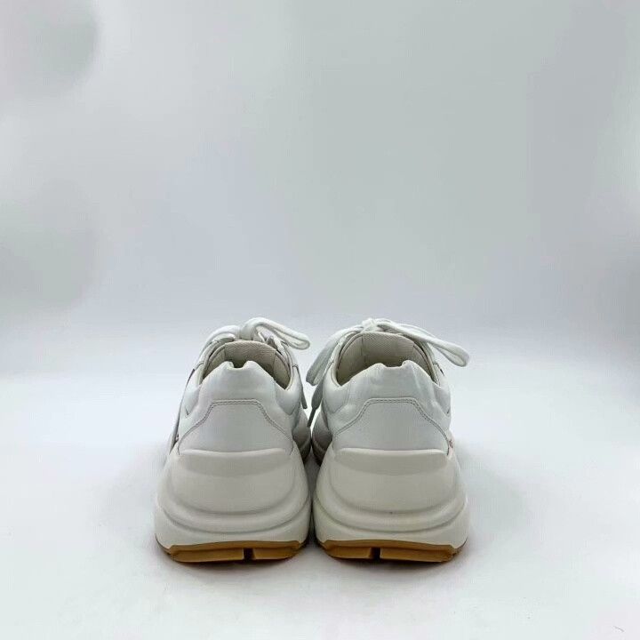 Gucci Gucci White Logo Lace-Up Sneakers Size US 7 / IT 37 - 4 Thumbnail