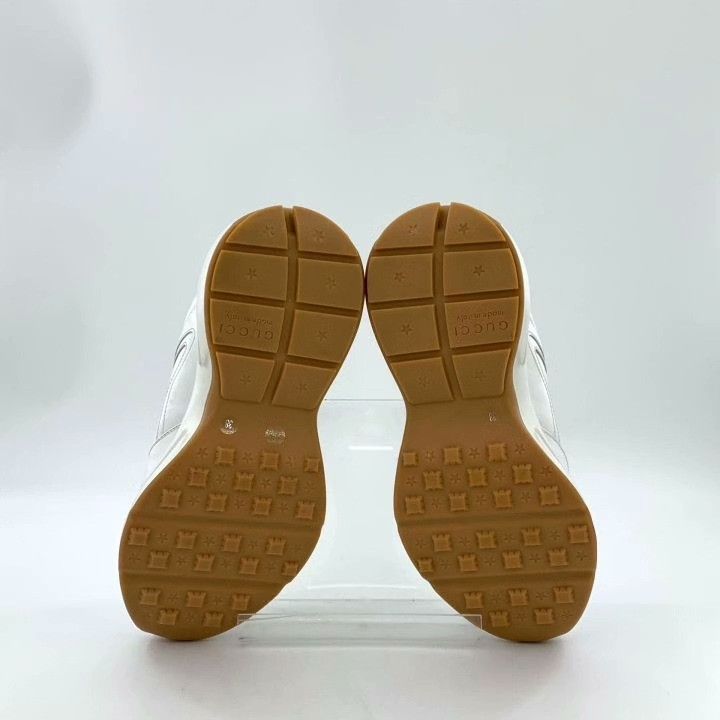 Gucci Gucci White Logo Lace-Up Sneakers Size US 7 / IT 37 - 5 Thumbnail