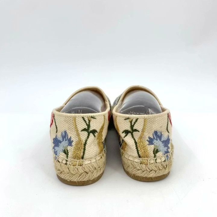 Dior Christian Dior Floral Embroidered Slip-On Fisherman Shoes Size US 6 / IT 36 - 4 Thumbnail