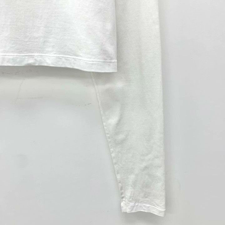 Miu Miu Miu Miu 22 White Logo Crystal Cotton Top Size M / US 6-8 / IT 42-44 - 4 Thumbnail