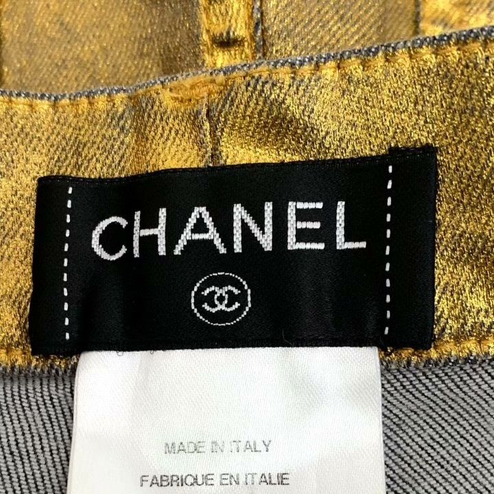 Chanel Chanel Gold Vintage Denim Shorts Size 36" / US 14 / IT 50 - 6 Thumbnail