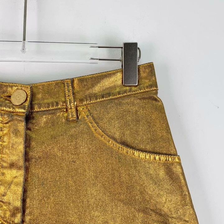 Chanel Chanel Gold Vintage Denim Shorts Size 36" / US 14 / IT 50 - 3 Thumbnail