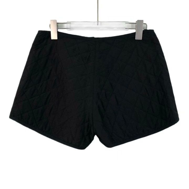 Dior Dior Black Quilted Bee Embroidery Silk Shorts Size 38" / US 16 / IT 52 - 2 Thumbnail