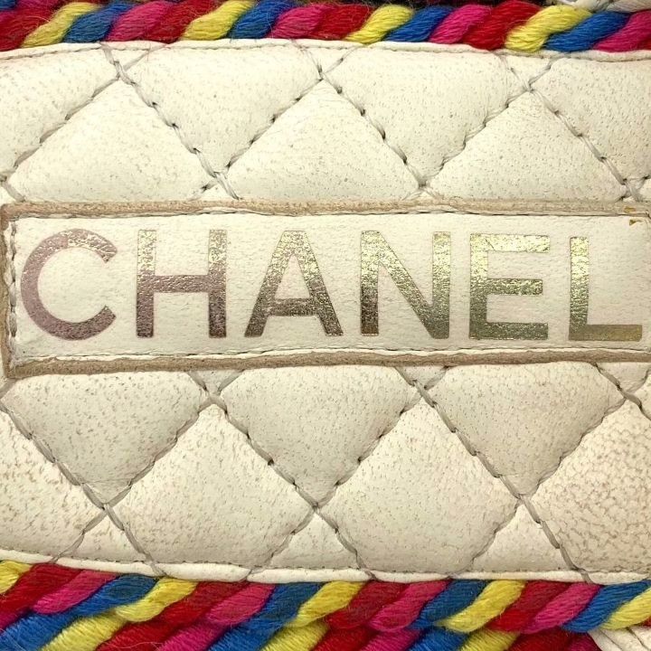 Chanel Chanel Beige Diamond Quilted Casual Slippers Size US 7 / IT 37 - 8 Thumbnail