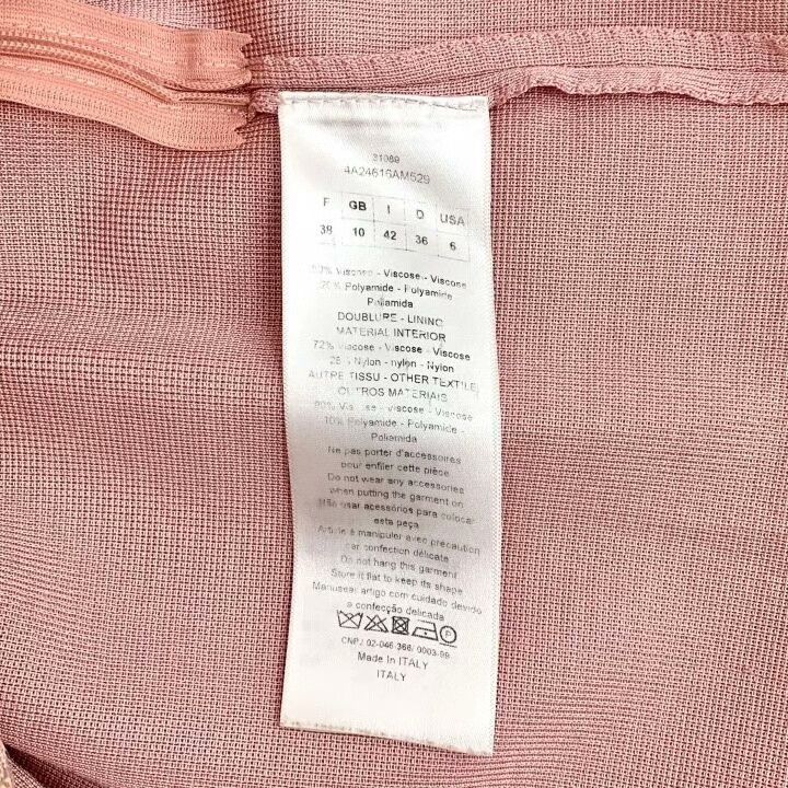 Dior Dior Light Pink Knit Sleeveless Dress Size S / US 4 / IT 40 - 6 Thumbnail