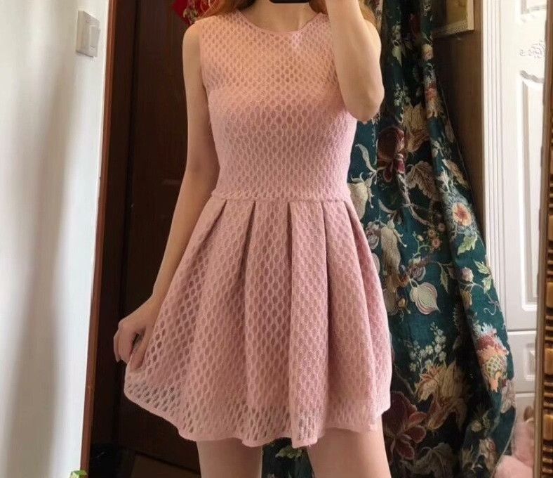 Dior Dior Light Pink Knit Sleeveless Dress Size S / US 4 / IT 40 - 7 Thumbnail
