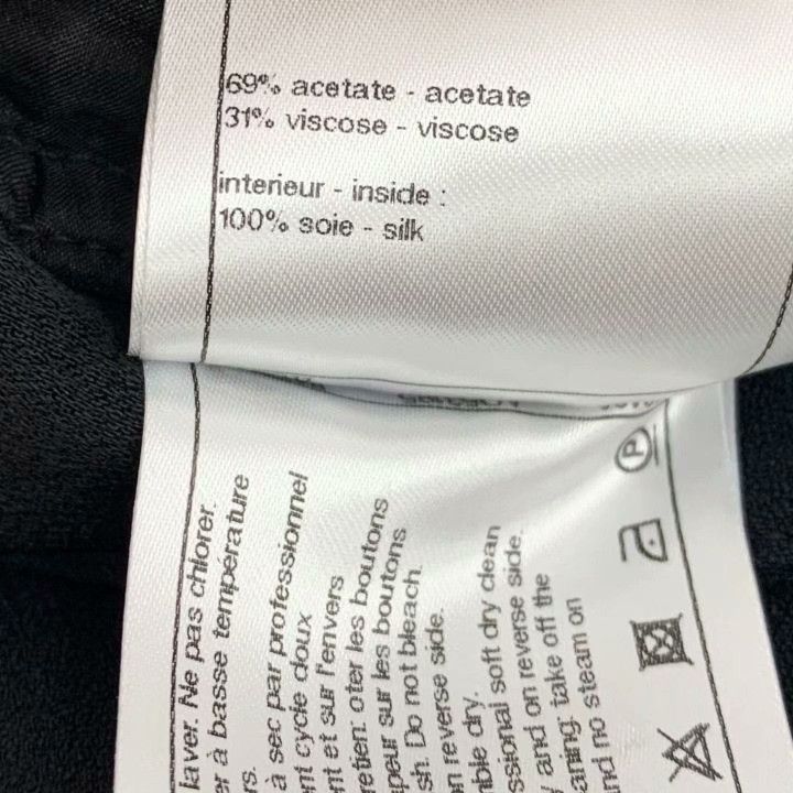 Chanel Chanel Black Logo Wide-Leg Pants Size 36" / US 14 / IT 50 - 8 Thumbnail