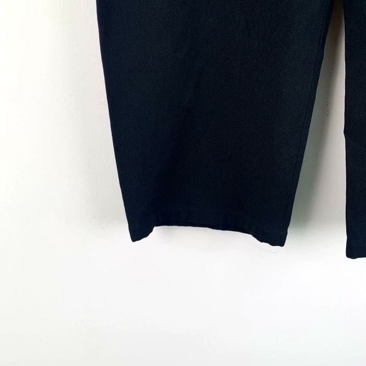 Chanel Chanel Black Logo Wide-Leg Pants Size 36" / US 14 / IT 50 - 4 Thumbnail