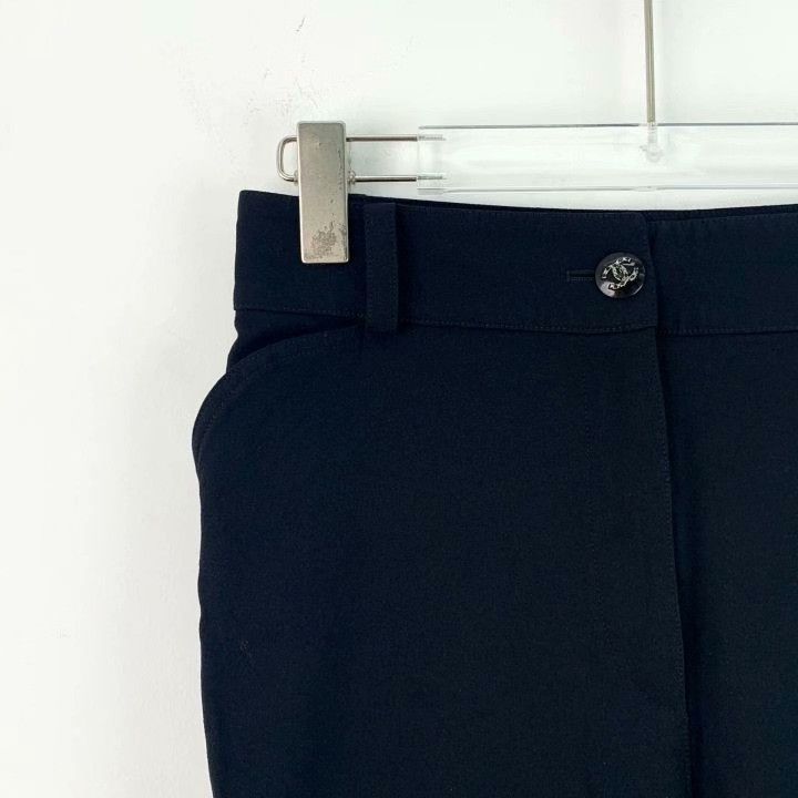 Chanel Chanel Black Logo Wide-Leg Pants Size 36" / US 14 / IT 50 - 3 Thumbnail