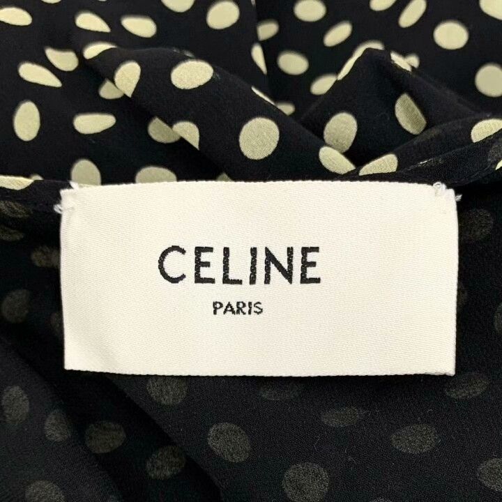 Celine Celine 2022 Black Polka Dot Silk Dress Size S / US 4 / IT 40 - 5 Thumbnail