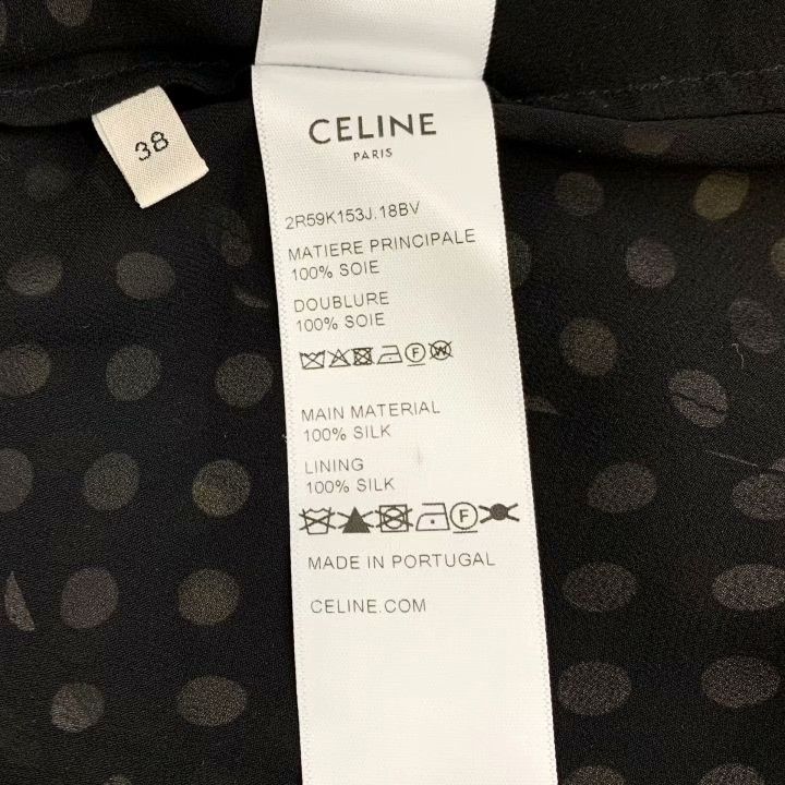 Celine Celine 2022 Black Polka Dot Silk Dress Size S / US 4 / IT 40 - 7 Thumbnail