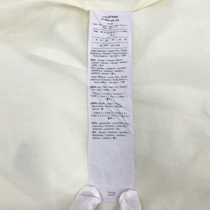 Max Mara Maxmara White V-Neck Sleeveless Dress Size M / US 6-8 / IT 42-44 - 7 Thumbnail