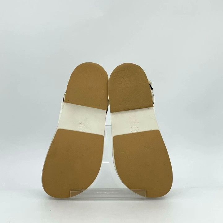 Chanel Chanel Logo Velcro Open-Toe Flat Sandals Size US 7 / IT 37 - 5 Thumbnail