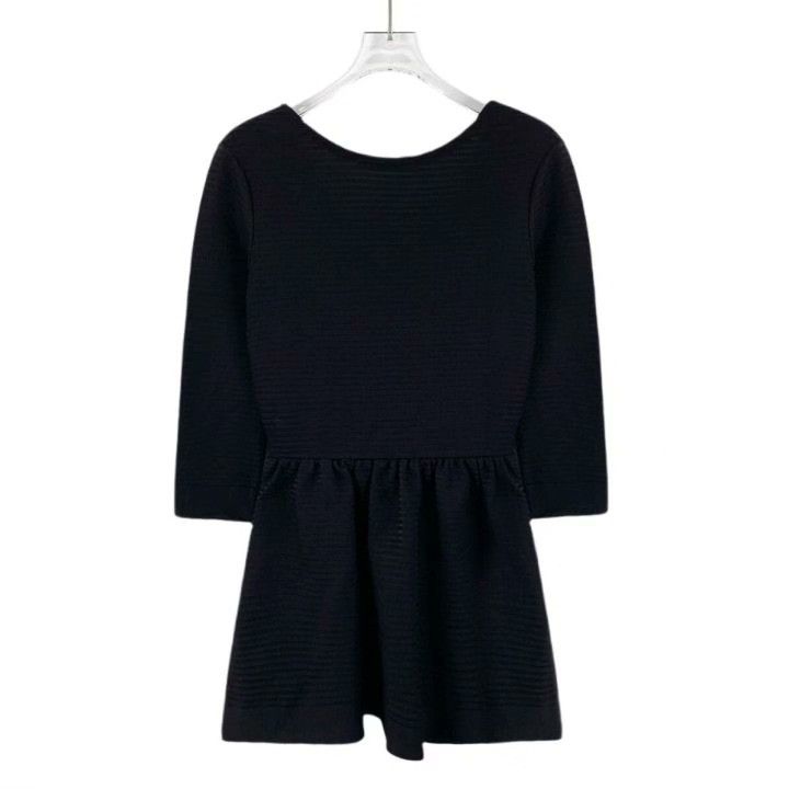 Dior Christian Dior Silk V-Neck Long Sleeve Dress Size XS / US 0-2 / IT 36-38 - 2 Thumbnail