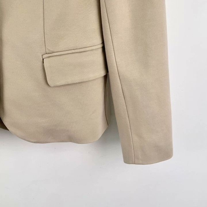 Brunello Cucinelli Brunello Cucinelli Cotton V-Neck Single-Breasted Blazer Size XS / US 0-2 / IT 36-38 - 4 Thumbnail