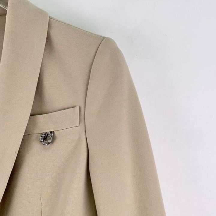Brunello Cucinelli Brunello Cucinelli Cotton V-Neck Single-Breasted Blazer Size XS / US 0-2 / IT 36-38 - 3 Thumbnail