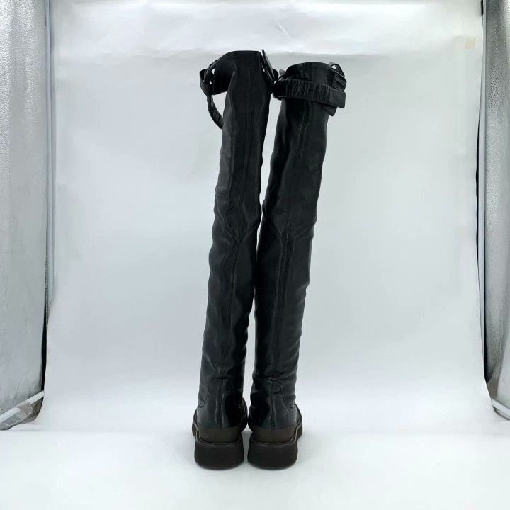 Celine Celine Leather Over-the-Knee Flat Boots Size US 7 / IT 37 - 4 Thumbnail