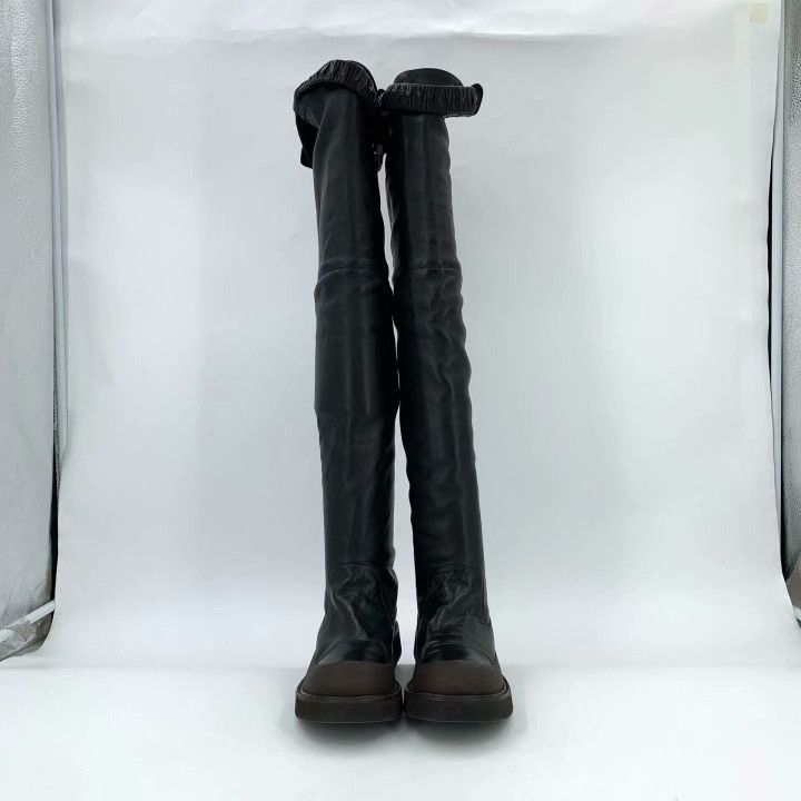 Celine Celine Leather Over-the-Knee Flat Boots Size US 7 / IT 37 - 3 Thumbnail