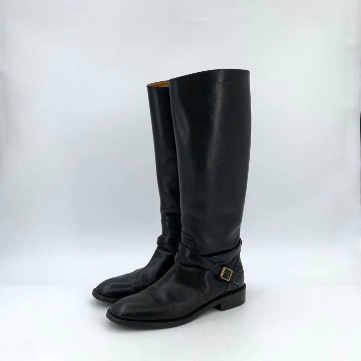 Celine Celine Leather Over-the-Knee Flat Boots Size US 7 / IT 37 - 8 Thumbnail