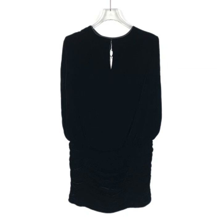 Saint Laurent Paris Saint Laurent Black Velvet Sleeveless Dress Size S / US 4 / IT 40 - 2 Thumbnail