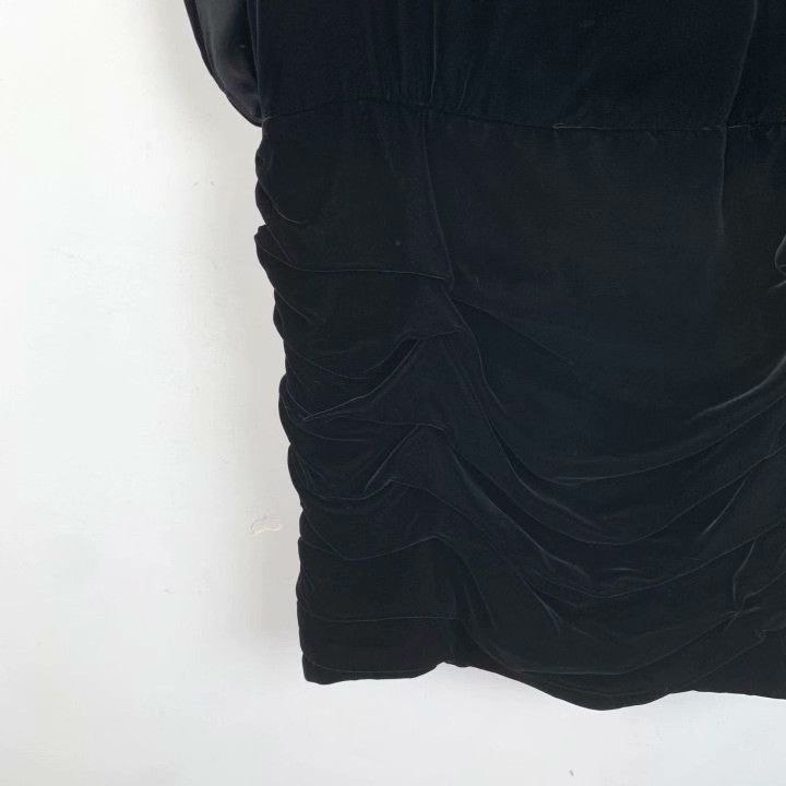 Saint Laurent Paris Saint Laurent Black Velvet Sleeveless Dress Size S / US 4 / IT 40 - 4 Thumbnail