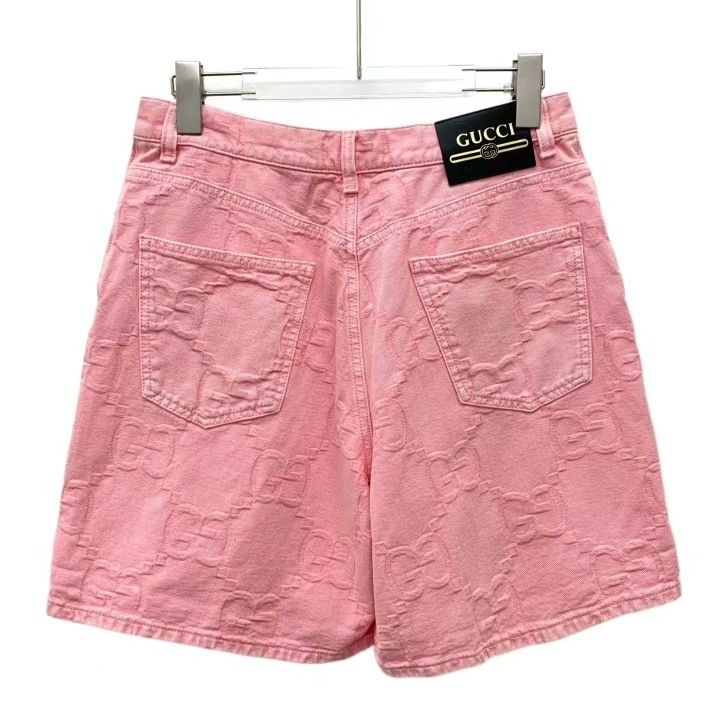 Gucci Gucci Logo Jacquard Cotton Casual Shorts Size 29" - 2 Thumbnail