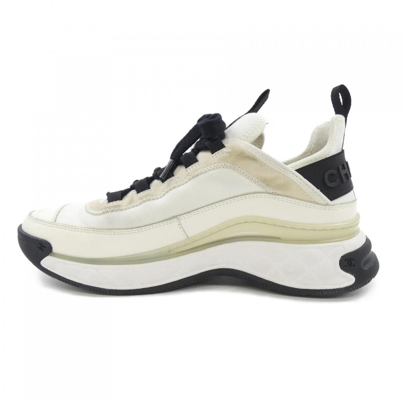 Chanel Chanel Chanel Fabric Calfskin Sneakers Textile Shoes G35617Y53646 DUTY FREE for USA Size ONE SIZE - 2 Thumbnail