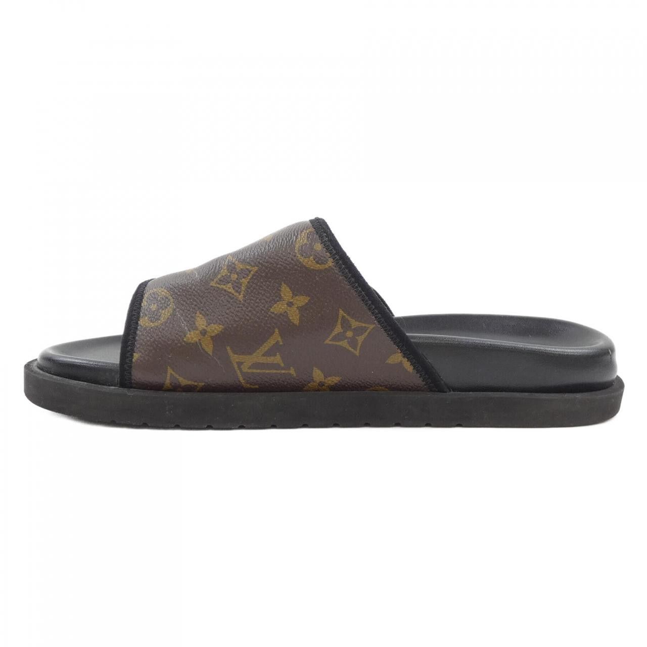 Louis Vuitton Louis Vuitton Louis Vuitton Miami Line Mules Sandals Leather Shoes DUTY FREE for USA Size ONE SIZE - 2 Thumbnail