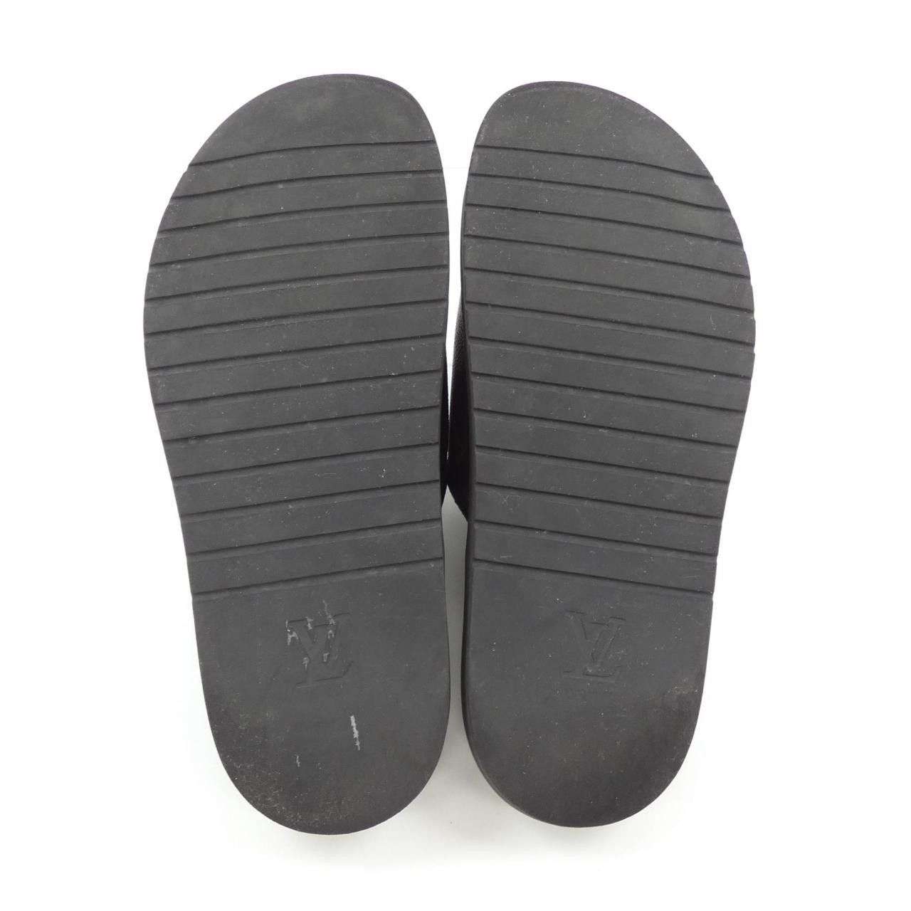 Louis Vuitton Louis Vuitton Louis Vuitton Miami Line Mules Sandals Leather Shoes DUTY FREE for USA Size ONE SIZE - 4 Thumbnail