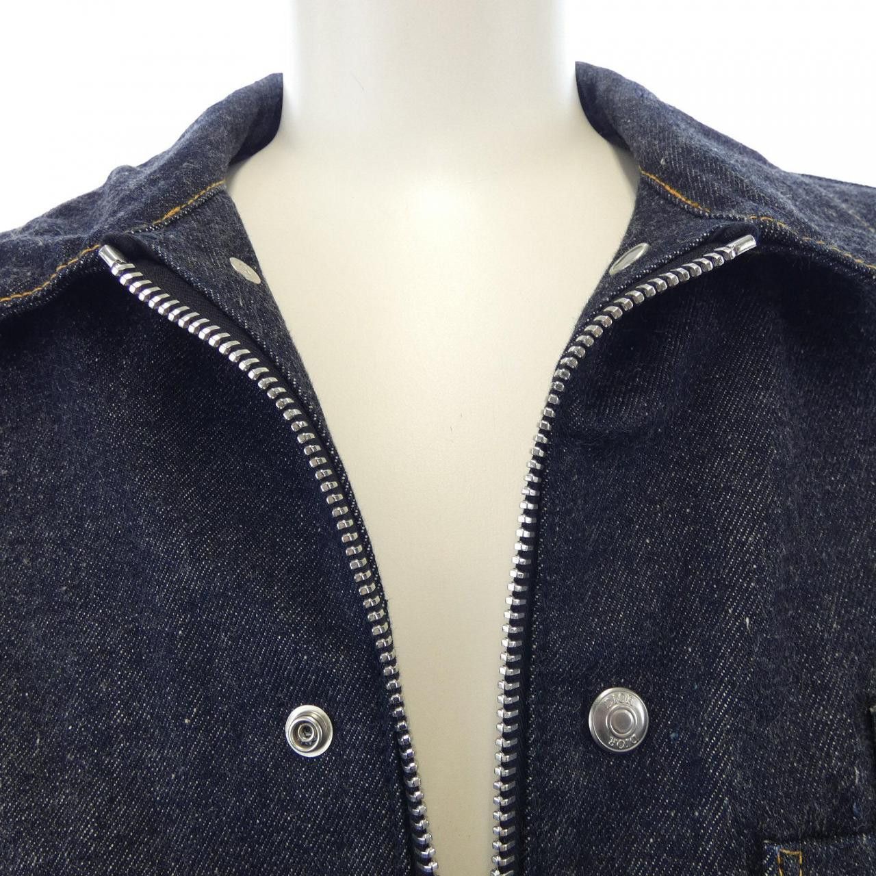 Dior Dior Dior Denim Jacket Textile Outerwear 213D487AY507 DUTY FREE for USA Size ONE SIZE - 5 Thumbnail