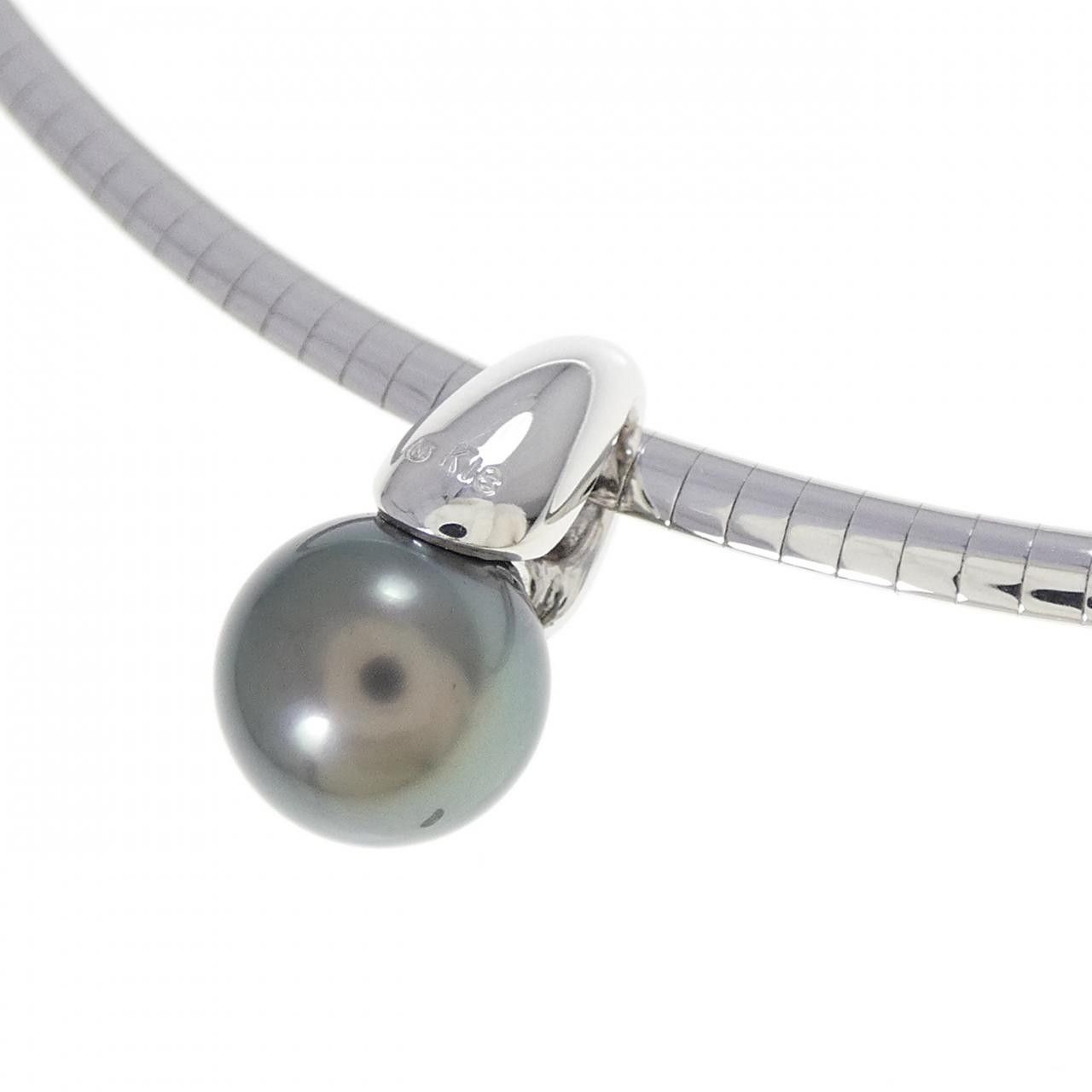 Mikimoto Mikimoto Mikimoto Au750 White Gold Black South Sea Pearl Necklace Precious Metal Necklace DUTY FREE for USA Size ONE SIZE - 4 Thumbnail