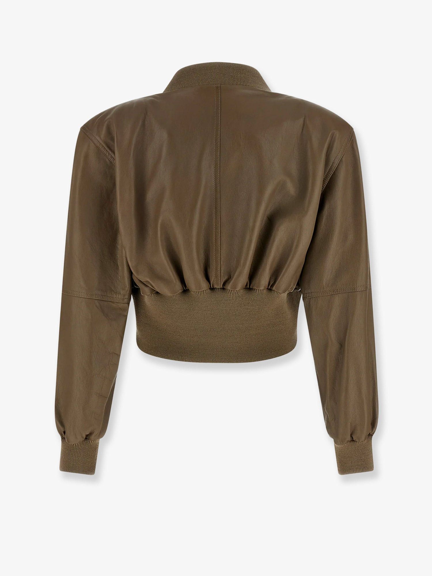 Chloe Crop Fit Leather Jacket Size M / US 6-8 / IT 42-44 - 2 Thumbnail