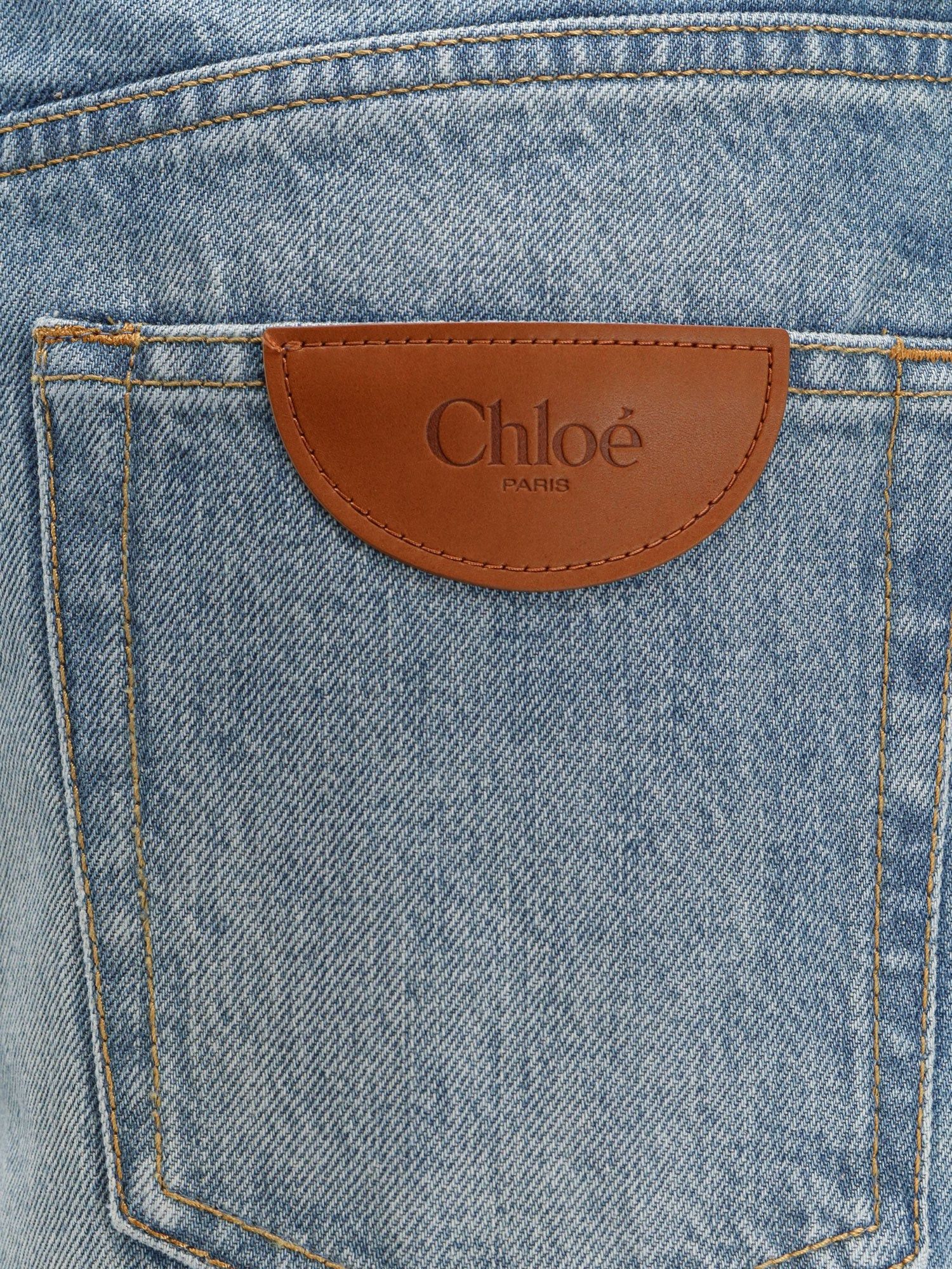 Chloe Blue Denim Jeans With Logo Label On The Back Size 27" / US 4 / IT 40 - 3 Thumbnail